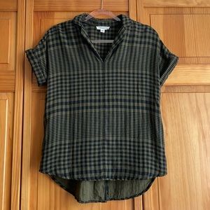 Beachlunchlounge Brand Sammy Green Plaid Top